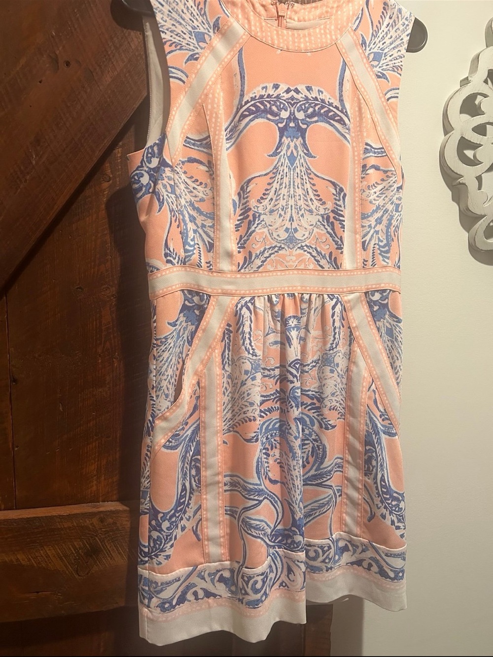 Peach & Blue BCBG Sleeveless Dress